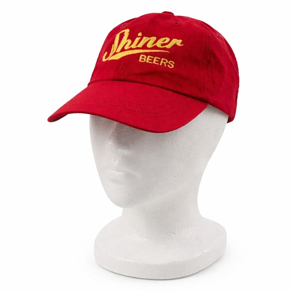 Shiner Beer Hat Red Embroidered Logo‎ Texas Brewery Adjustable Cap Breweriana
